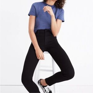 Madewell Roadtripper High Rise Skinny Jeans in Washed Black